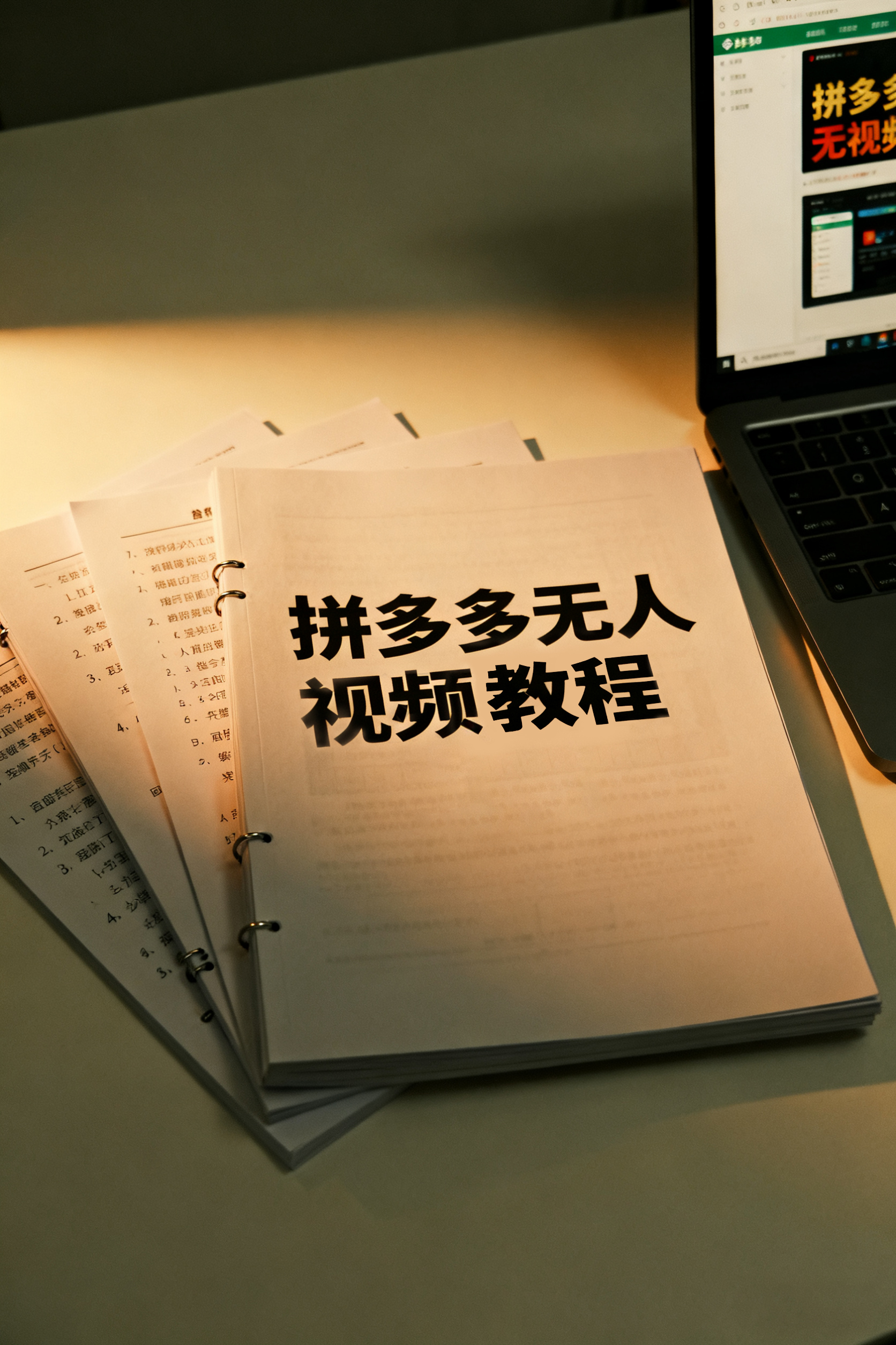 拼多多无人视频教程