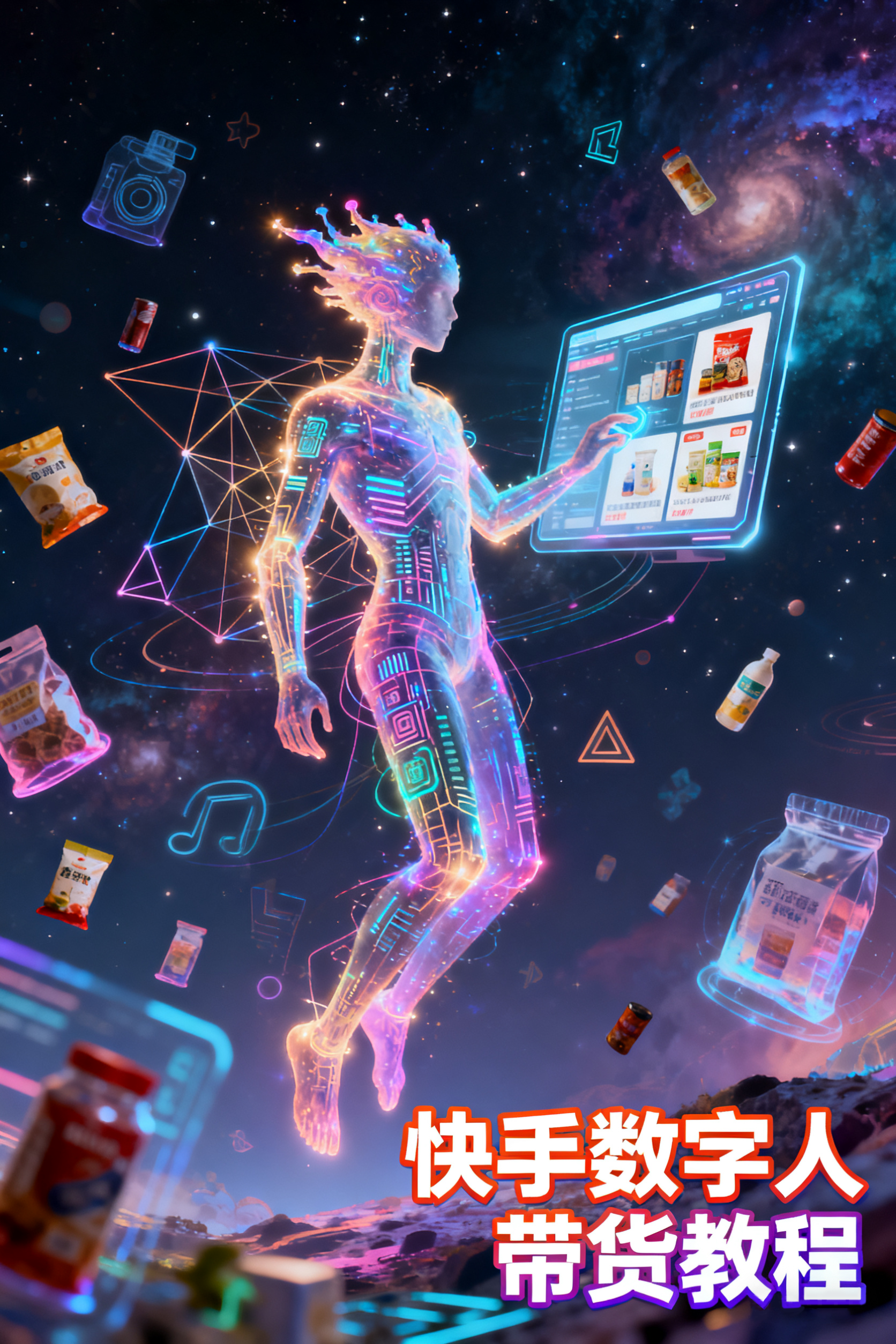 快手数字人带货教程