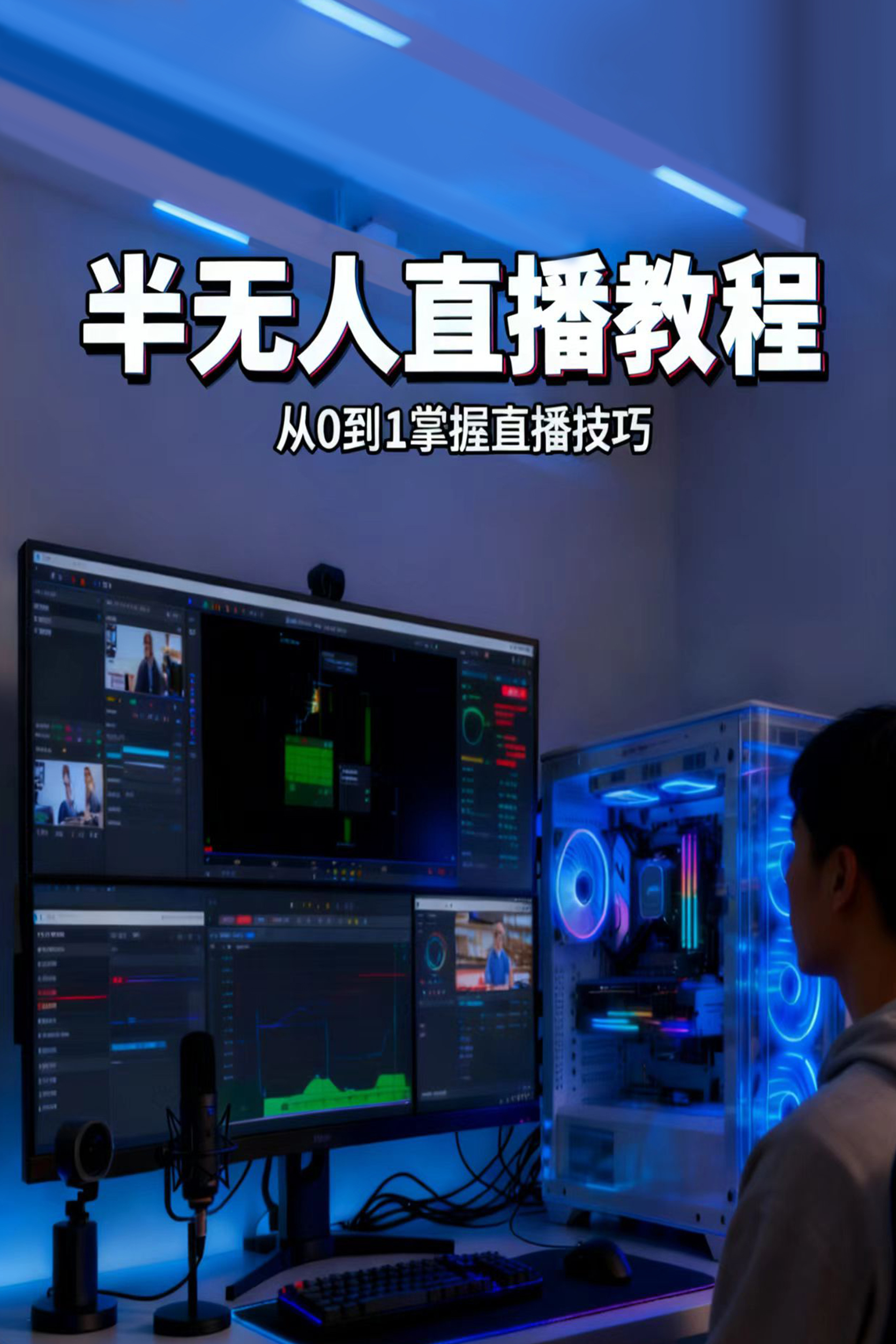 全平台半无人直播